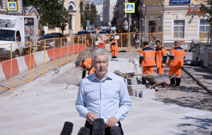 Сергей Собянин заявил, что реконструкция улицы Большая Ордынка будет закончена уже к концу лета