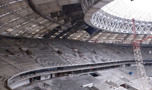 На стадионе «Лужники» завершён монтаж трибун