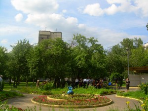 Яблоневый сквер в районе Бирюлево Восточное 