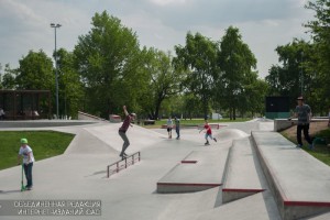 Скейтпарк в парке "Садовники"