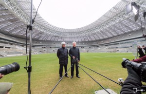 Сергей Собянин осмотрел ход реконструкции стадиона «Лужники»