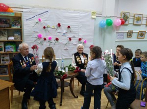 Встреча ветеранов Великой Отечественной войны с юными жителями района в библиотеке №138