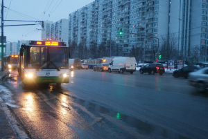 Автобус в районе Бирюлево Восточное