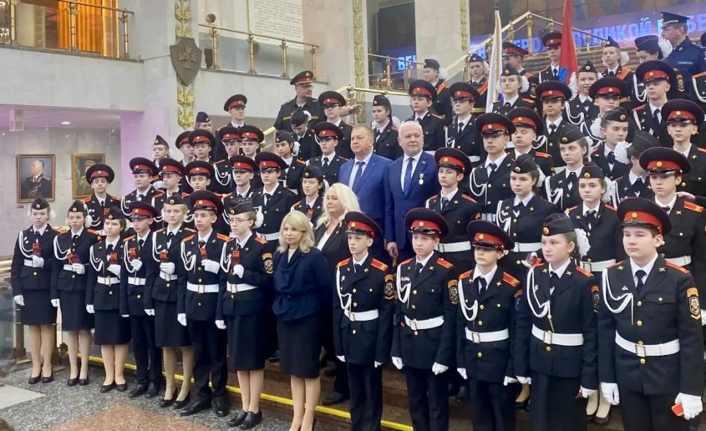 Кадеты школы №947 дали клятву в Музее Победы на Поклонной горе. Фото: страница школы №947 в социальных сетях