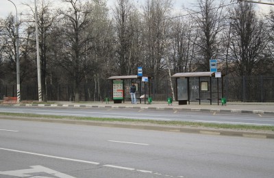 Автобусная остановка в районе