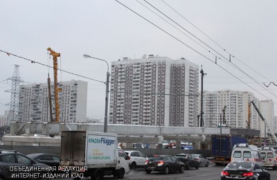 Работы над основной конструкцией эстакады через Павелецкое направление железной дороги завершены