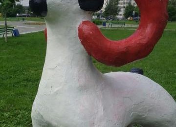 На Лебедянской улице отремонтировали статую барана