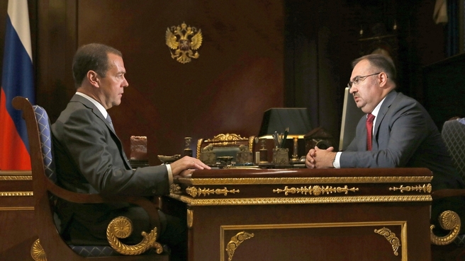 Встреча Дмитрия Медведева и Антона Дроздова