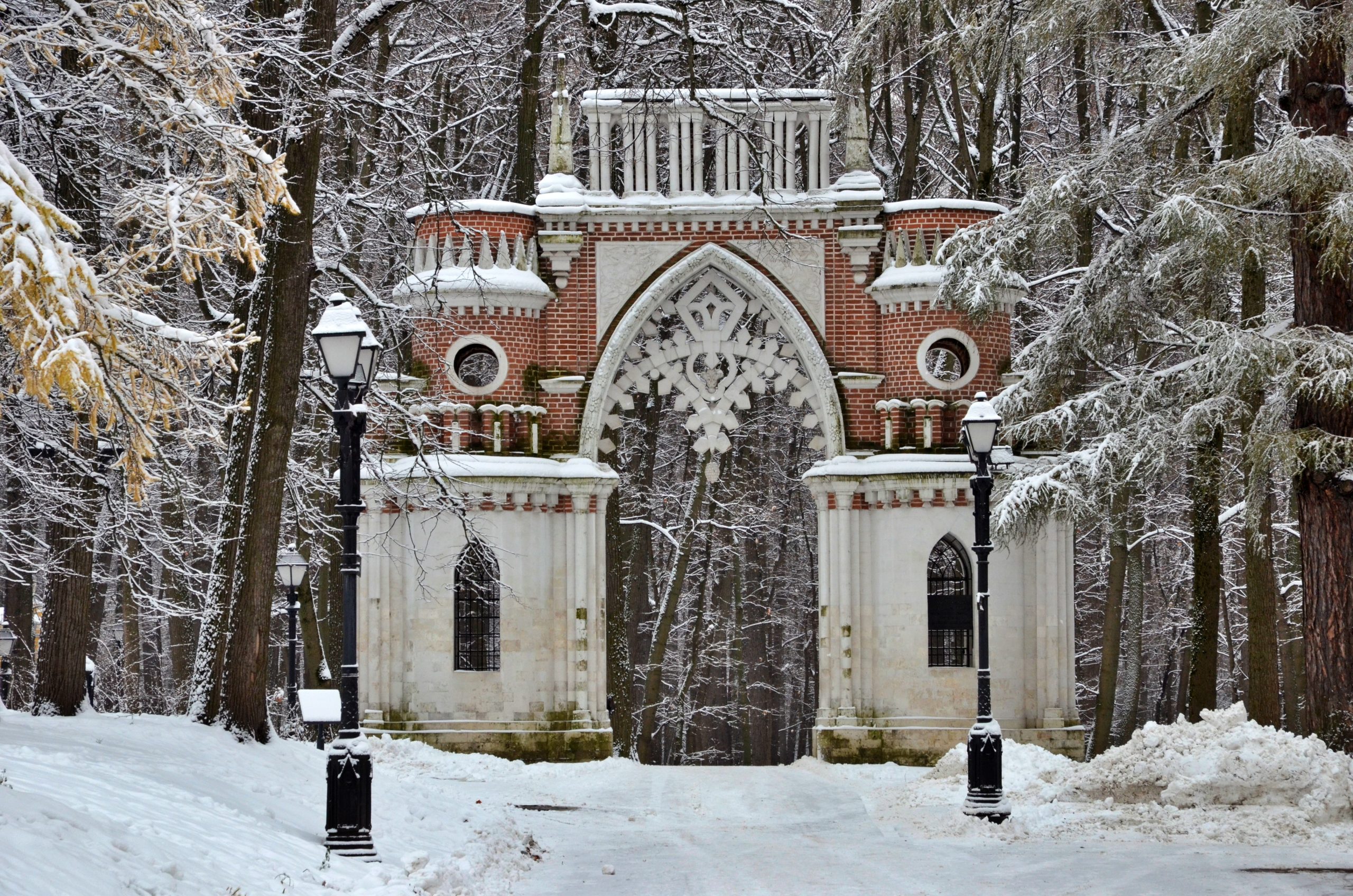 Виноградные ворота в МЗ «Царицыно» признали «архитектурной доминантой». Фото: Анна Быкова, «Вечерняя Москва»